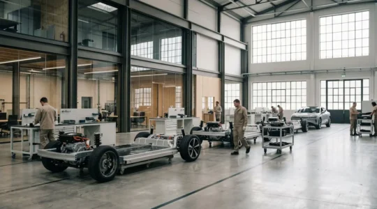 Transition vers l'industrie automobile électrique en 2030